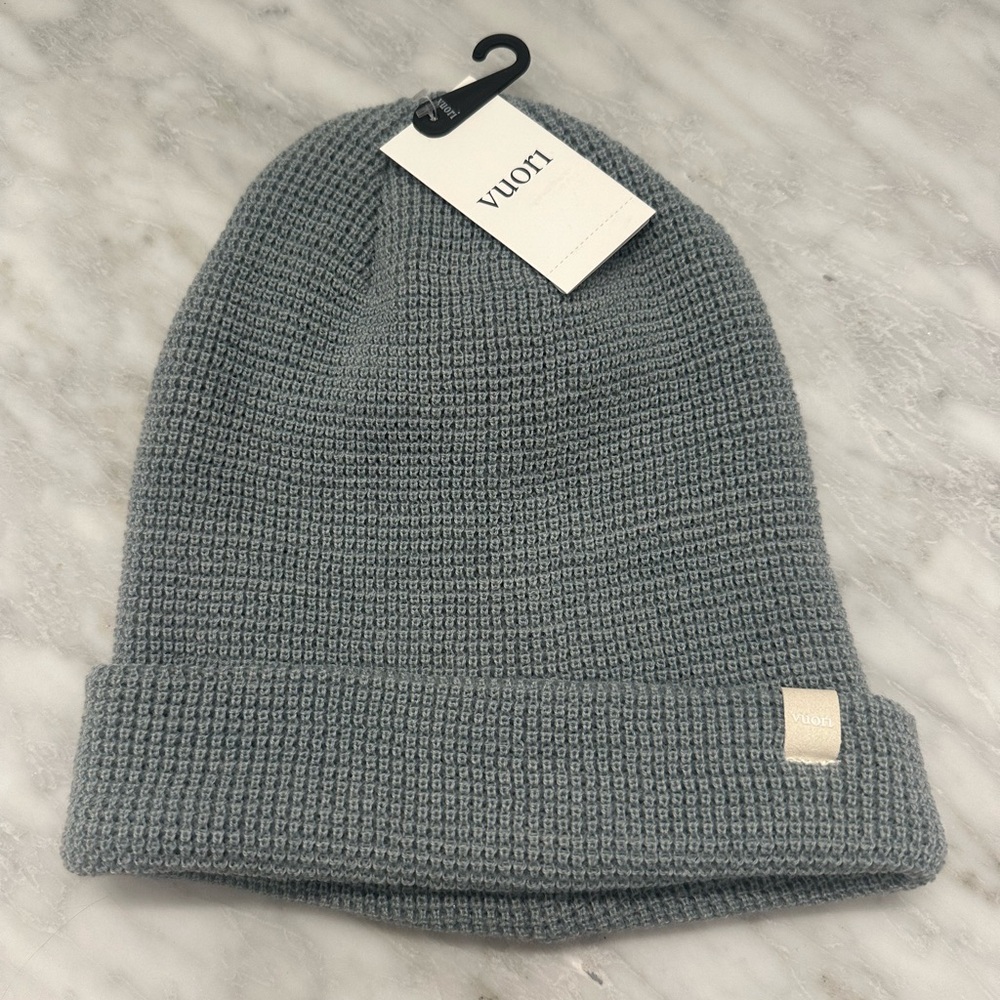 Vuori Gray Knit Beanie